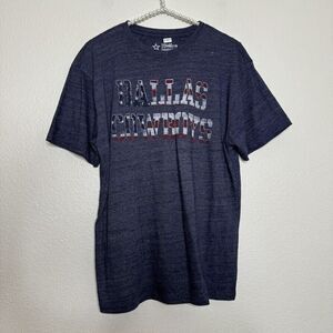 Dallas Cowboys NFL Large Shirt Burnout American Flag Short Sleeve Football